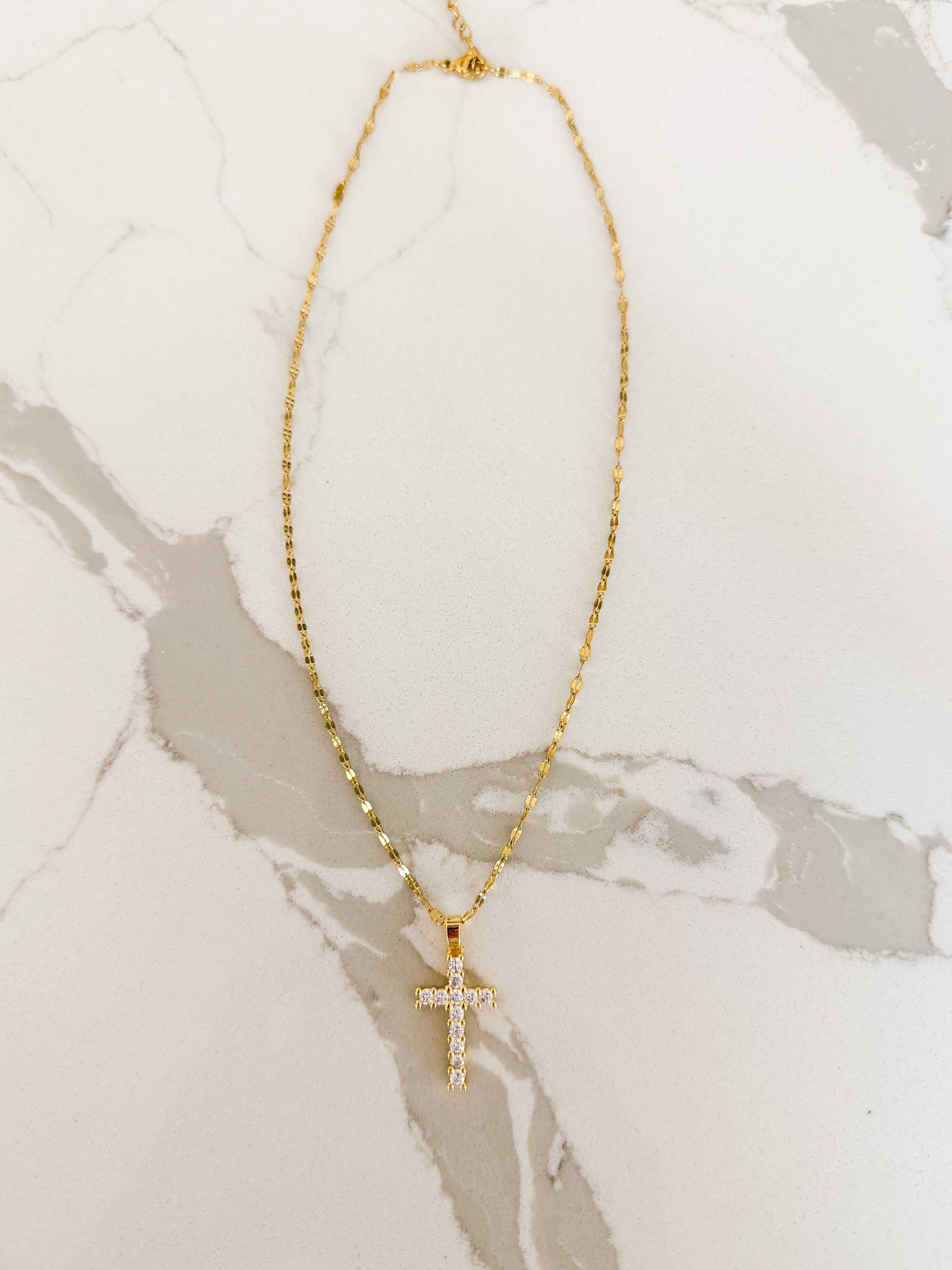 Chansutt Sparkle Cross Necklace