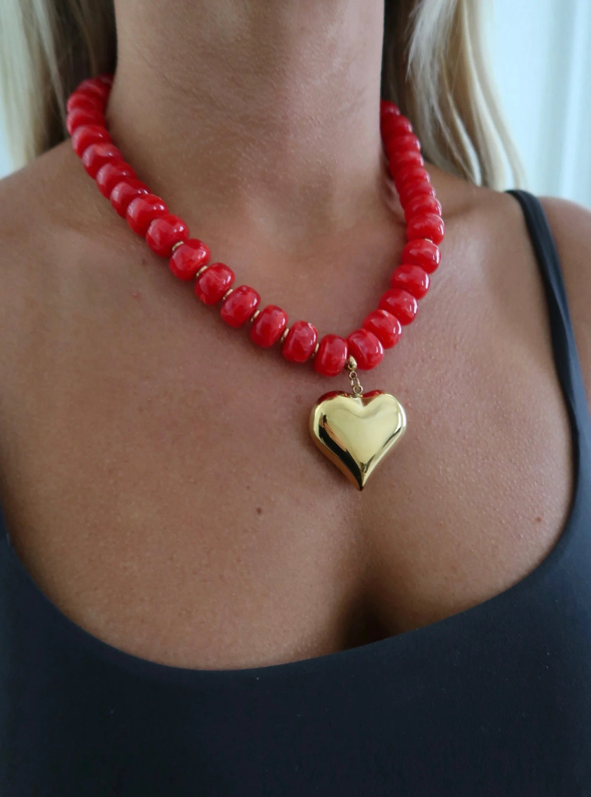 Chansutt Red Heart Necklace