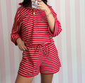 Red Two-piece Set