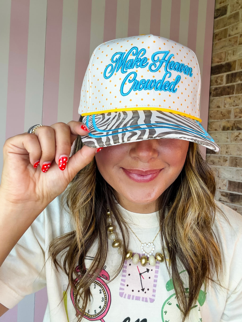 Make Heaven Crowded Zebra Hat