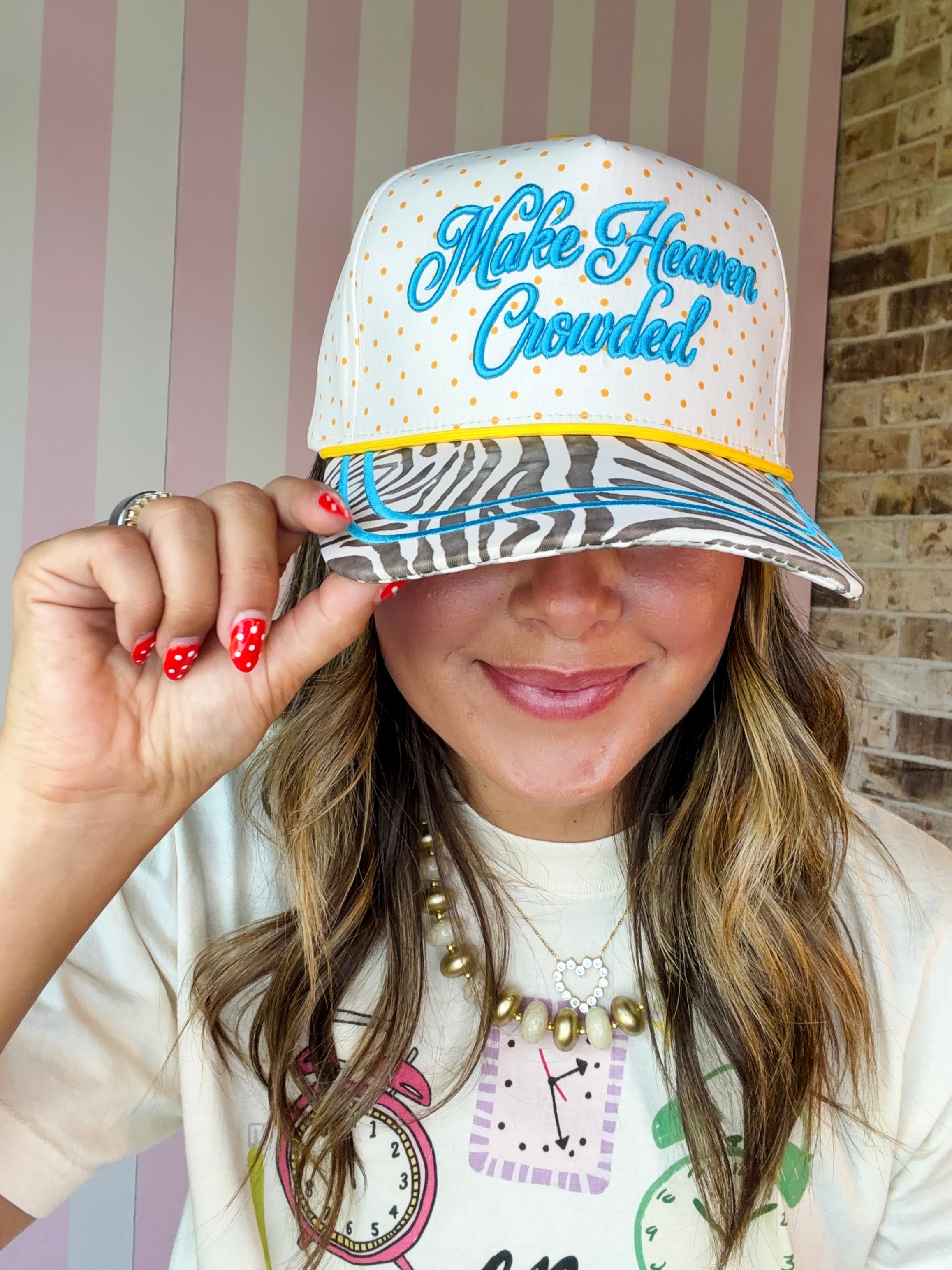 Make Heaven Crowded Zebra Hat