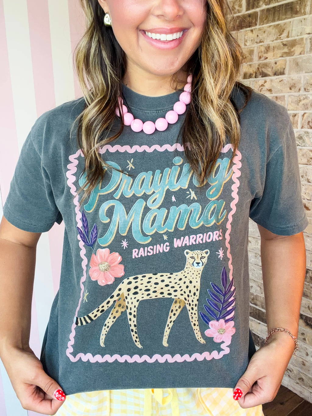 Praying Mama Graphic Tee on Pepper