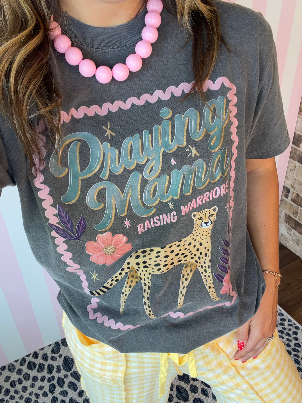 Praying Mama Graphic Tee on Pepper