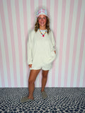 Baby Blue Striped Rib Top
