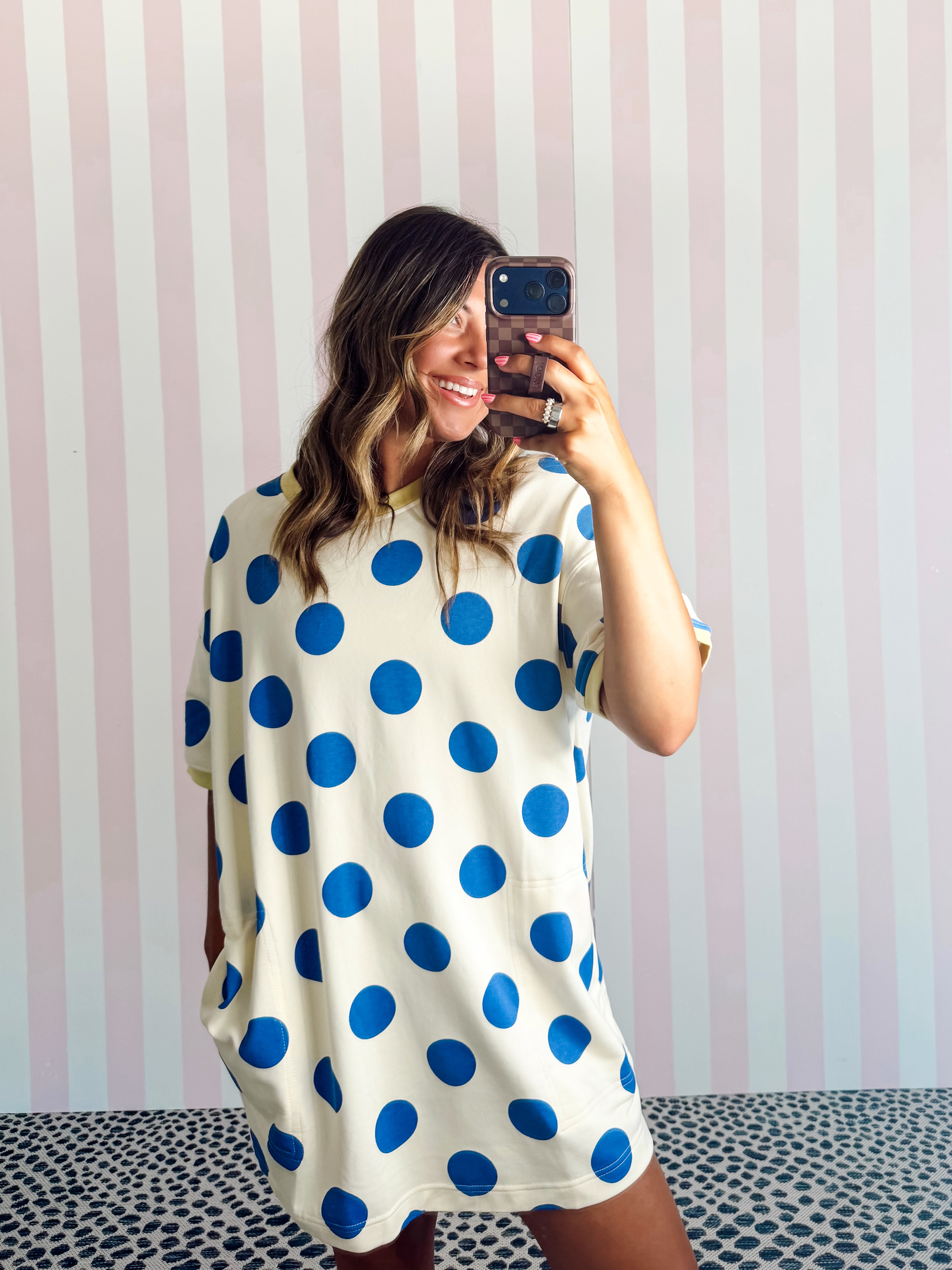 Playful Polka Dot Relaxed Mini Dress
